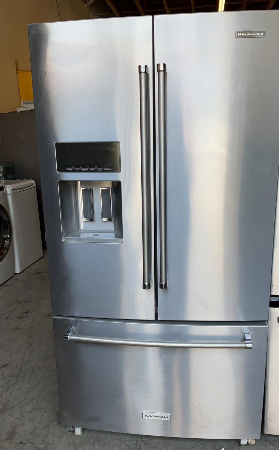 Kitchen Aid 3-Door Silver Fridge