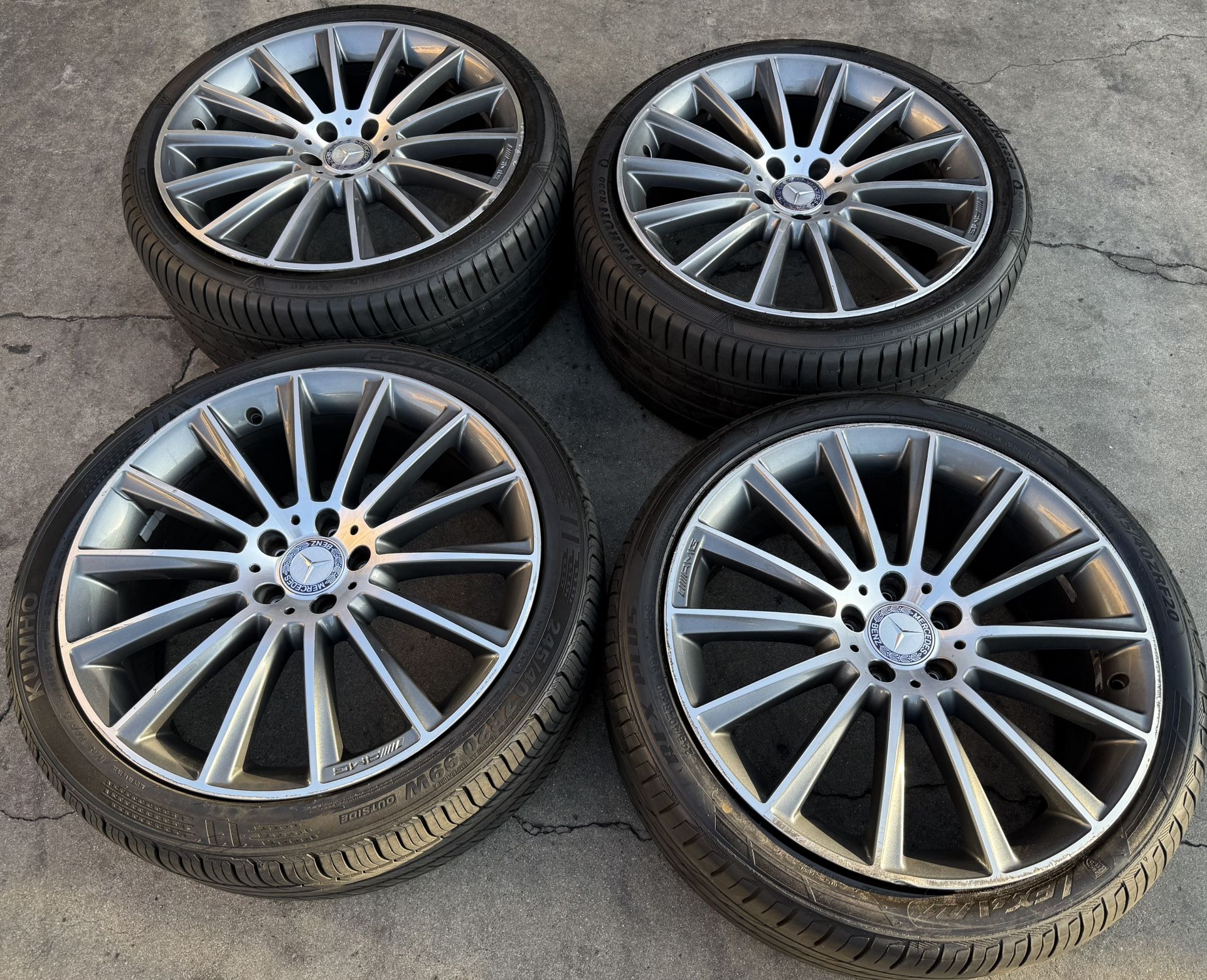 20” Mercedes S550 OEM Factory Wheels Tires S63 S580 Rims