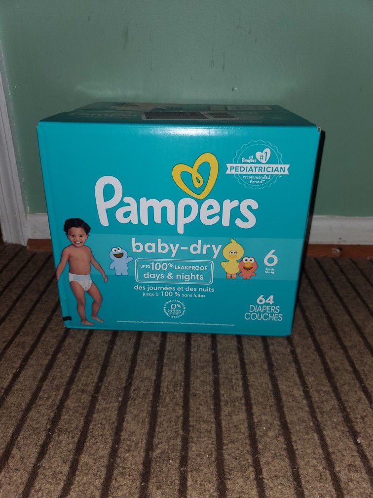 Pampers Baby Dry Size 6(64 Diapers)