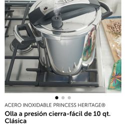 Olla a presión cierra-fácil de 10 qt. De Princess House 
