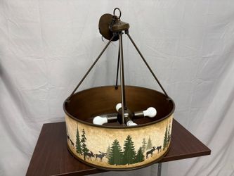 Giclee Moose Lodge 4-Light Chandelier