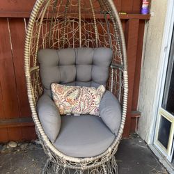 Rattan Swivel Basket Chair