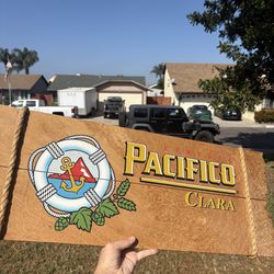 Wooden style Pacifico sign