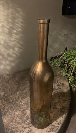 Tall gold color vase