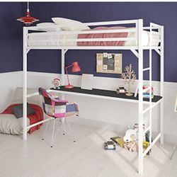 Fill Size Loft Bed with desk 