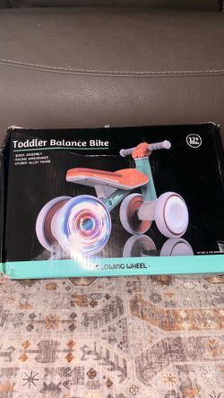 🚲 NEW Toddler Balance Bike with Light-Up Wheels – $22