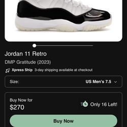 Jordan 11 Retro Gratitude