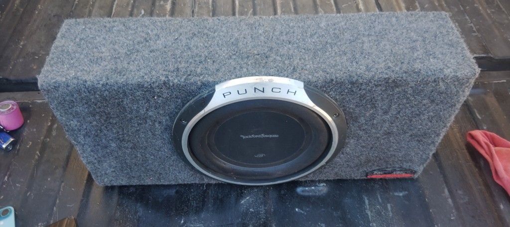 POWERWEDGE BY JL AUDIO SEALED SUB ENCLOSURE WITH 10" ROCKFORD FOSGATE P3 PUNCH