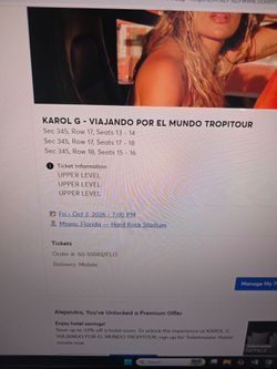 KAROL G Tickets