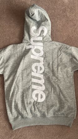 Supreme Grey Hoodie with Back Logo
