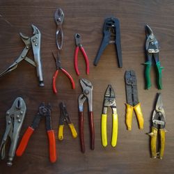 Mixed Lot of Pliers (13 total)
