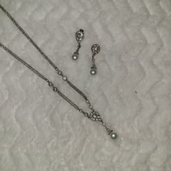 Wedding/dressy necklace earring set