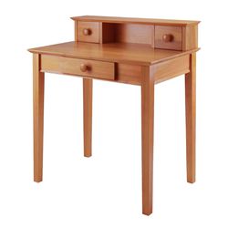 Thick Solid Wood Desk With Drawers