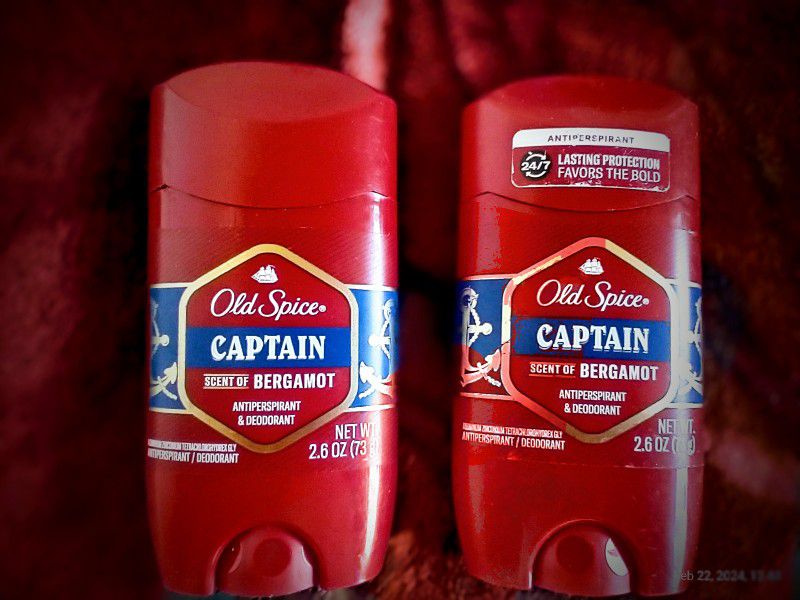 Old Spice Antiperspirant Deodorant for Men, Captain 2.6 oz (2) 