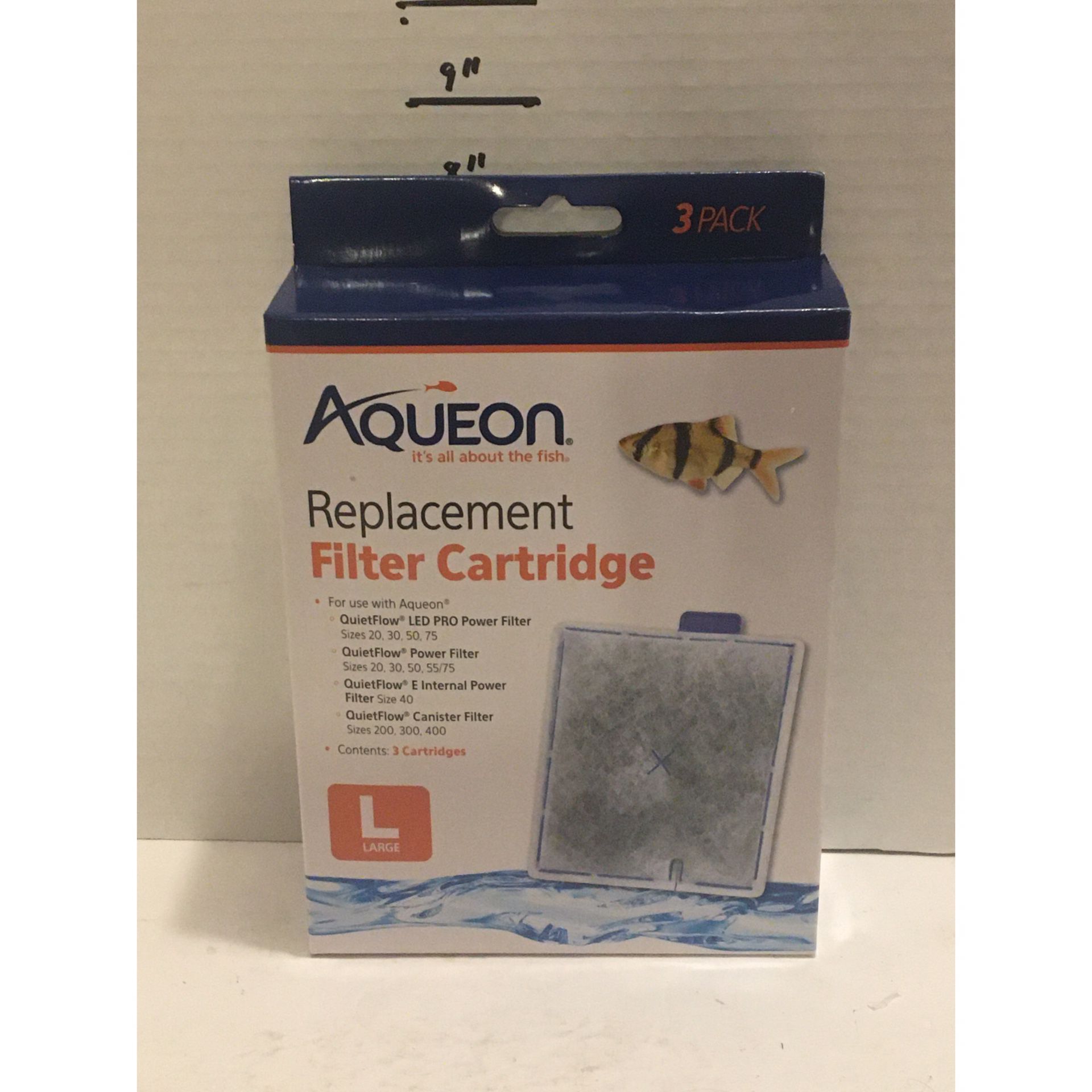Aqueon Replacement Filter Cartridges Size Large 3 Pack