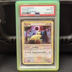 2011 Pokémon Snorlax's Call Of Legends PSA 10