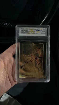 Kobe Bryant rookie purple signature