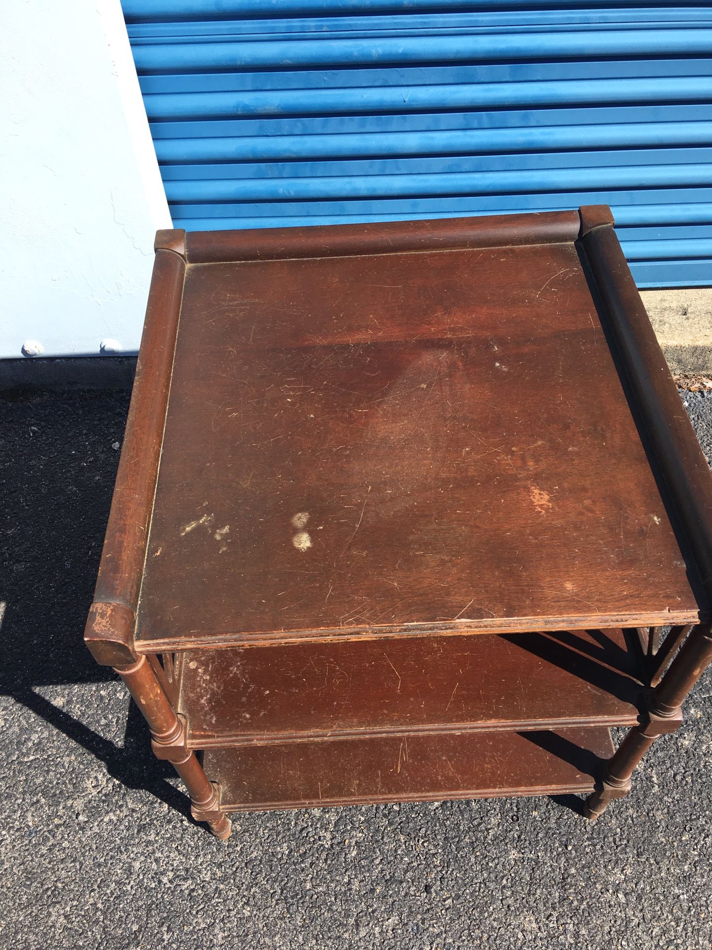 Antique Mersman Side Table 25x22x22