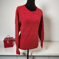 Alfani Womens Red Sweater
