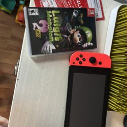 Nintendo Switch New With All Cables And Luigi’s Mansion 2 Pickup On 200 Or Best Offer 