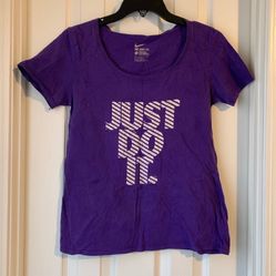 Purple Just Do It Tee