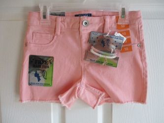 Girls Shorts Size 10 With Hair Ties NWT 