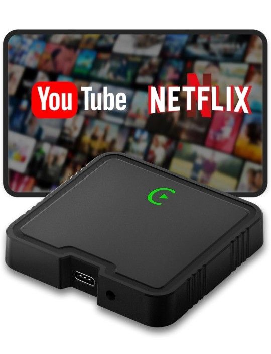 Wireless Carplay Adapter Ai Box for iPhone & Android Auto with Netflix YouTube
