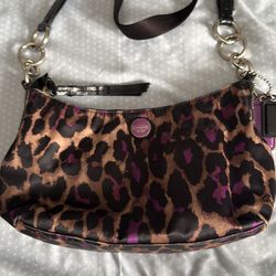 Coach Y2k Leopard purse