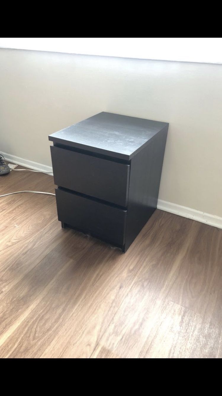 IKEA Multipurpose Side Table with Two Large Drawers