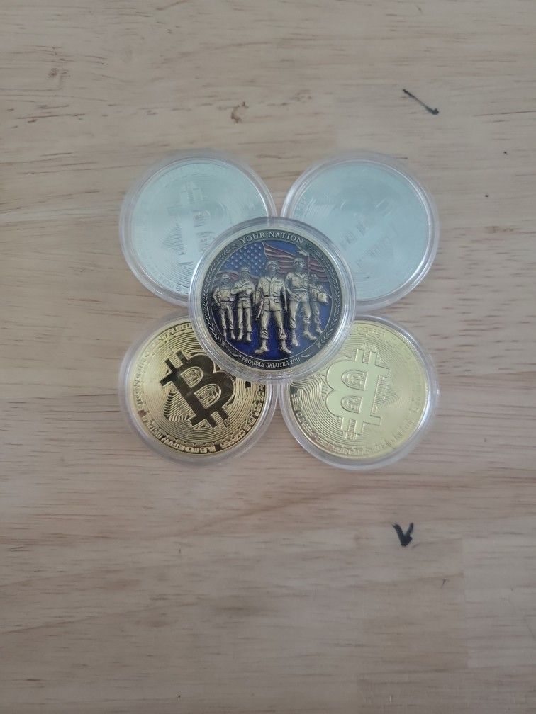 Bitcoin And Challenge Coin Lot