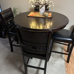 Espresso wood Pub set