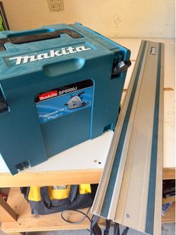 Makita SP6000J 6-1/2” Track Saw + Guide Rail – Excellent Condition