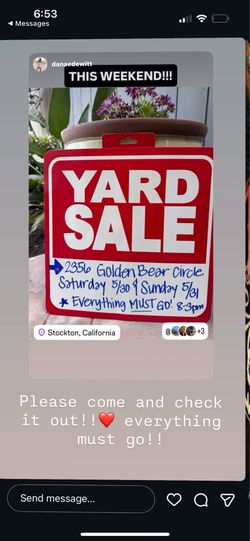 YARD SALE STOCKTON