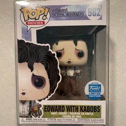 Edward Scissorhands Kabobs Funko Pop Shop Exclusive *MINT* Movies 982 with protector Tim Burton Depp