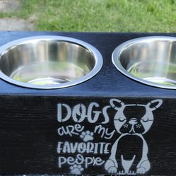 Handmade Dog Food Holder