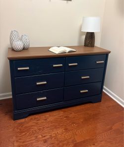 Solid Wood Navy Dresser