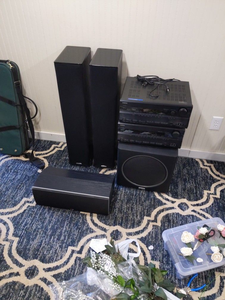 Polk Audio And Onkyo Home Theater Speakers And Recievers