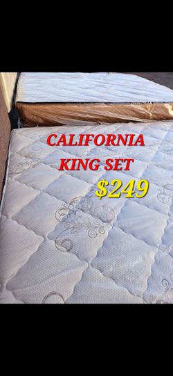 California  king  set $249 ** Mattress And Box Spring