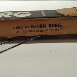 Wooden Racket Used By Bjorn Borg In Competition
