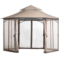 New 11’ x 11’ Magnolia High-Quality Steel Frame Gazebo with Fabric Roof and Mosquito Netting