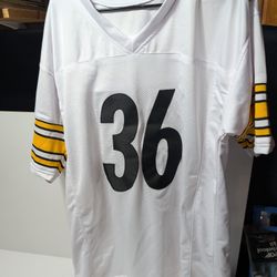 Vintage Pittsburgh Steelers Jerome Bettis #36 NFL White Road Football Jersey XL