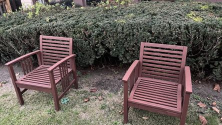 Two patio chairs