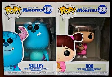 Funko Pop! Disney Monsters Sulley & Boo #385/386 Combo Unopened "New" Boxes