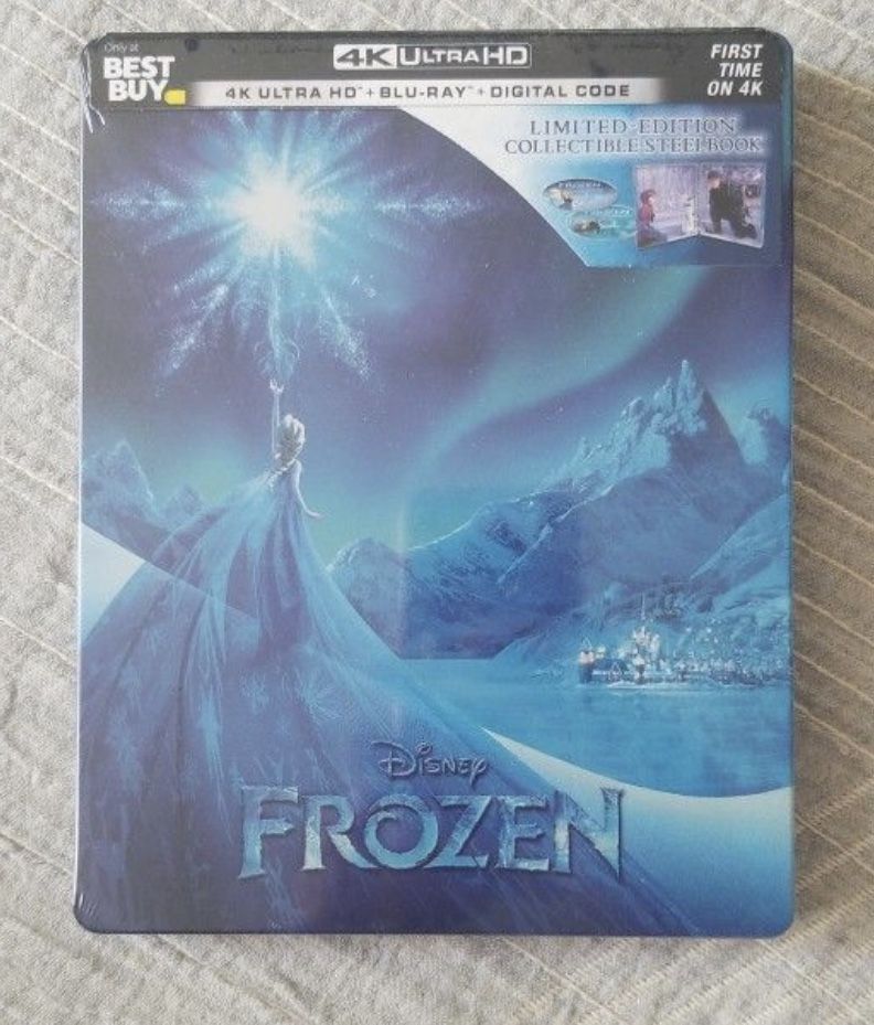 *BRAND NEW SEALED* Disney Frozen Steelbook 4K Best Buy Limited Edition (4K Ultra HD + Blu ray + Digital Code) 