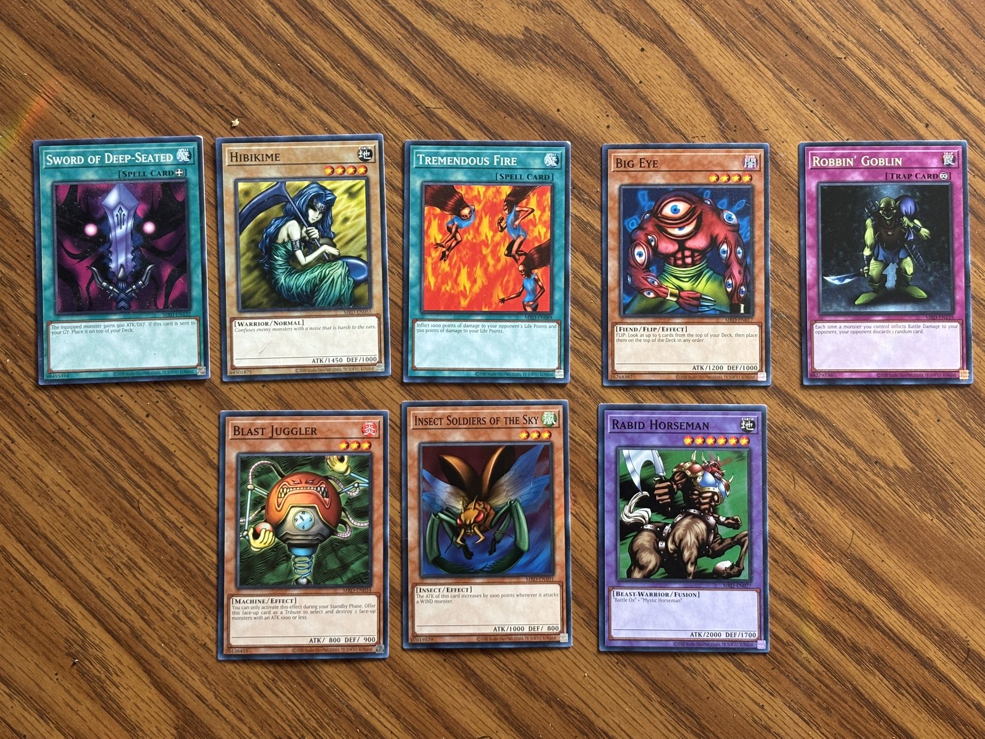 Yu-Gi-Oh! Metal Raiders 25th Anniversary Cards Lot – 8 Cards (NM) 