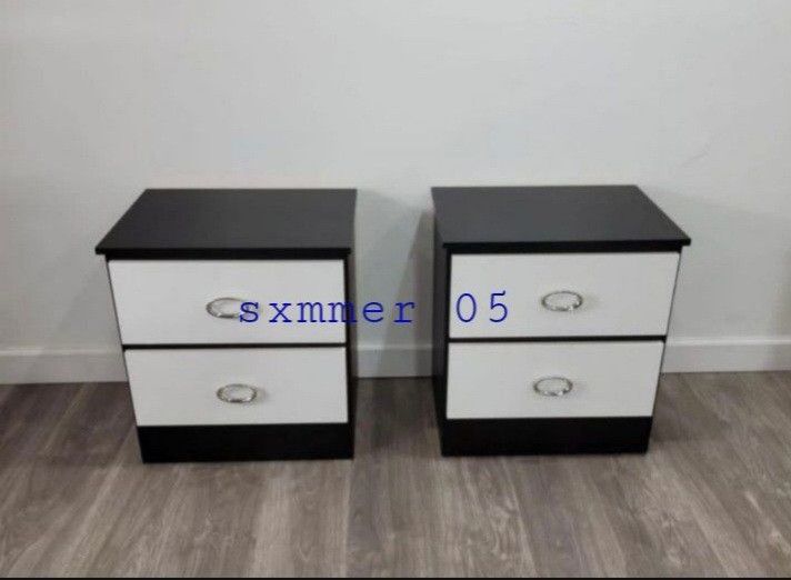 Night Stand New Available In 6 Different Colors Black,Gray White&Black Dark Brown White Same Day Delivery 80$ Each 