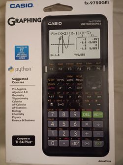 Casio® fx-9750GIII USB Power Graphic 3 Graphing Calculator, Black, FX-9750GIII