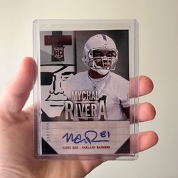 Signed Raiders Rookie Card Mychal Rivera