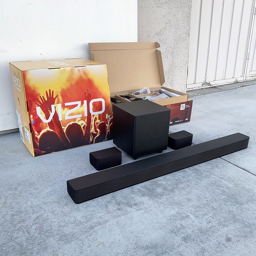 (NEW) $140 VIZIO 5.1 Home Theater Sound Bar Bluetooth Wireless Subwoofer Dolby Audio Soundbar w/ Remote Control V51x J6