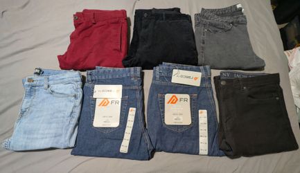 7 Pair Men's Jeans / Pants Size 36